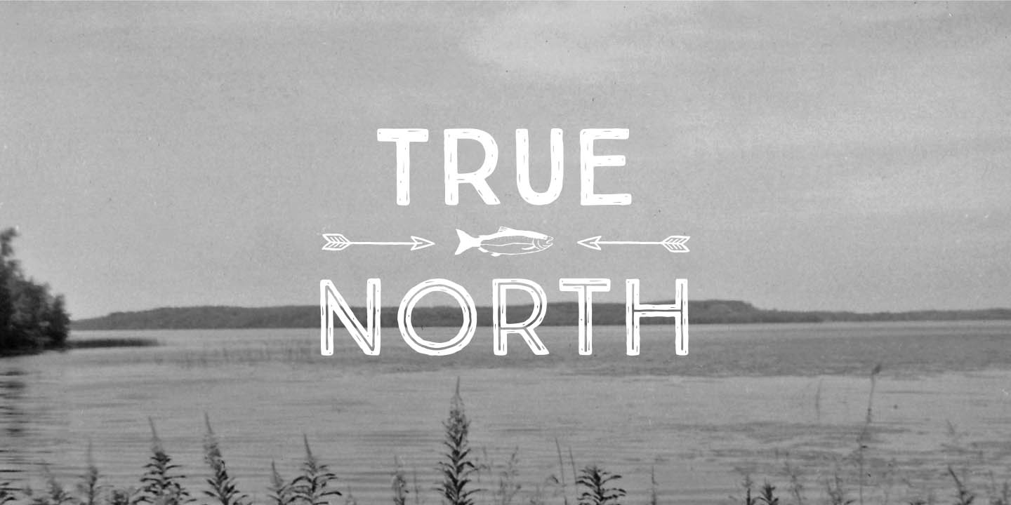 Ejemplo de fuente True North #7